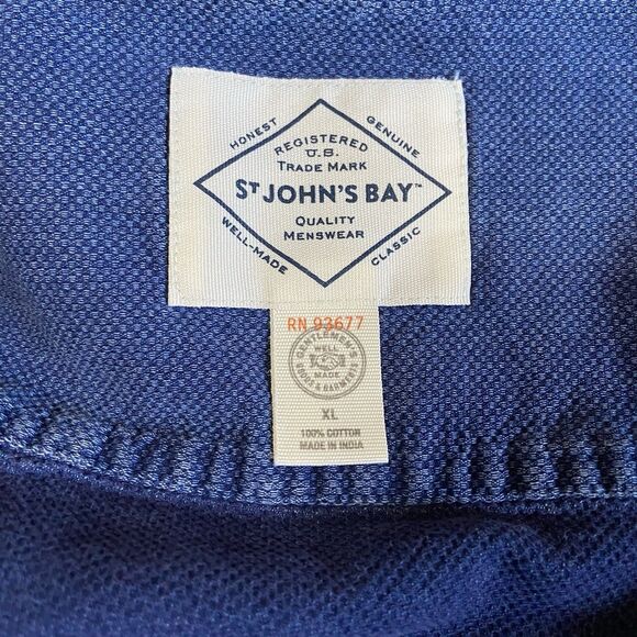 St John’s Bay Men’s Navy Long Sleeve Size XL - Picture 8 of 8